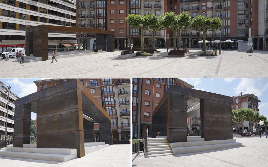 Diseño urbano, Plaza pública, Arco escultórico | Jesus Jauregui